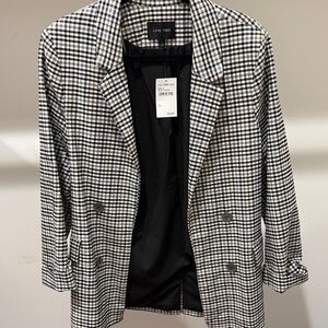 Love Tree Women's Checkered Blazer